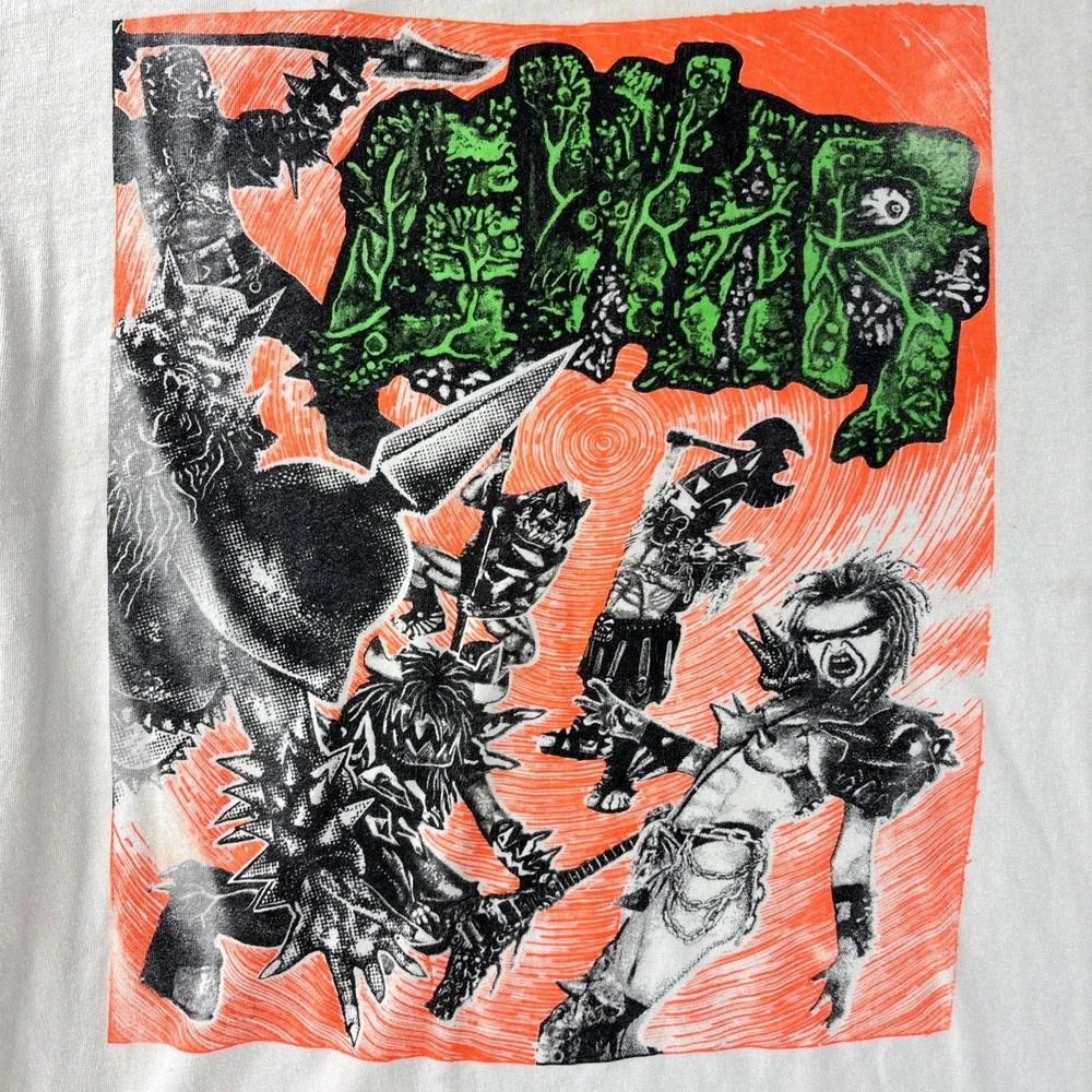 Vintage 90s GWAR Shirt Live From Antarctica Large Metal Punk SUPER RARE!